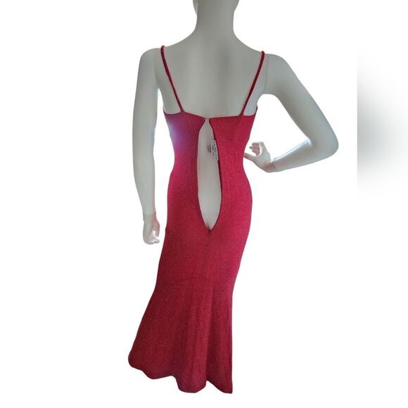 Jessica McClintock Pink Spaghetti Strap Maxi Dress - Picture 3 of 8